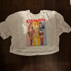 Abercrombie & Fitch Clueless Graphic Tee - Cream